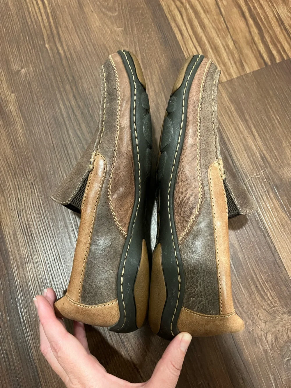 Born Loafer Driving Shoes Mens 9 US / 42.5 EU Brown Leather M6349 Slip On